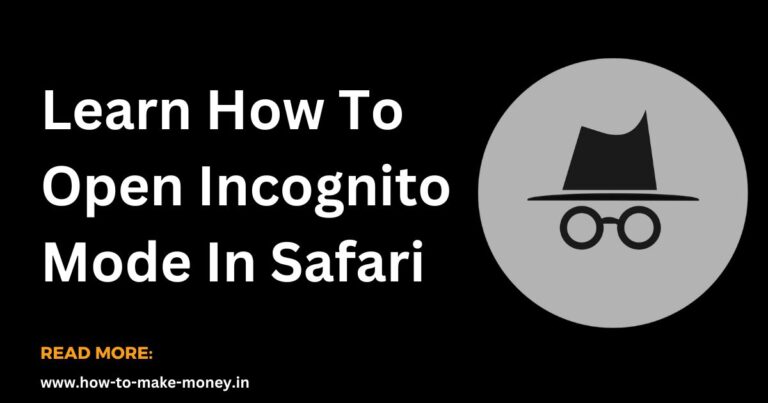 How To Open Incognito Mode In Safari